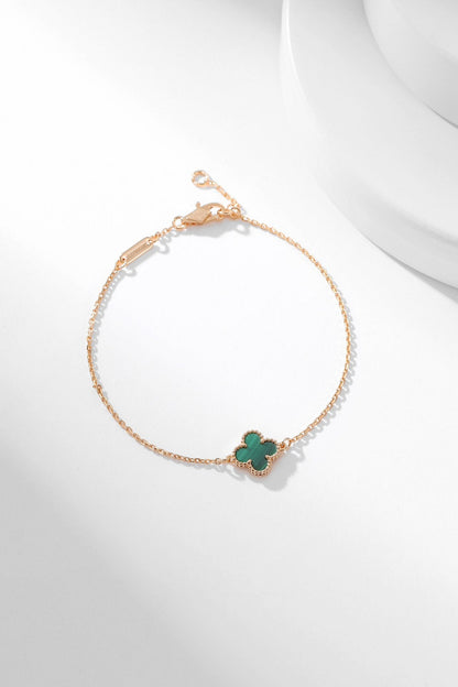 [Love's Uplift]CLOVER BRACELET MALACHITE 1 MOTIF