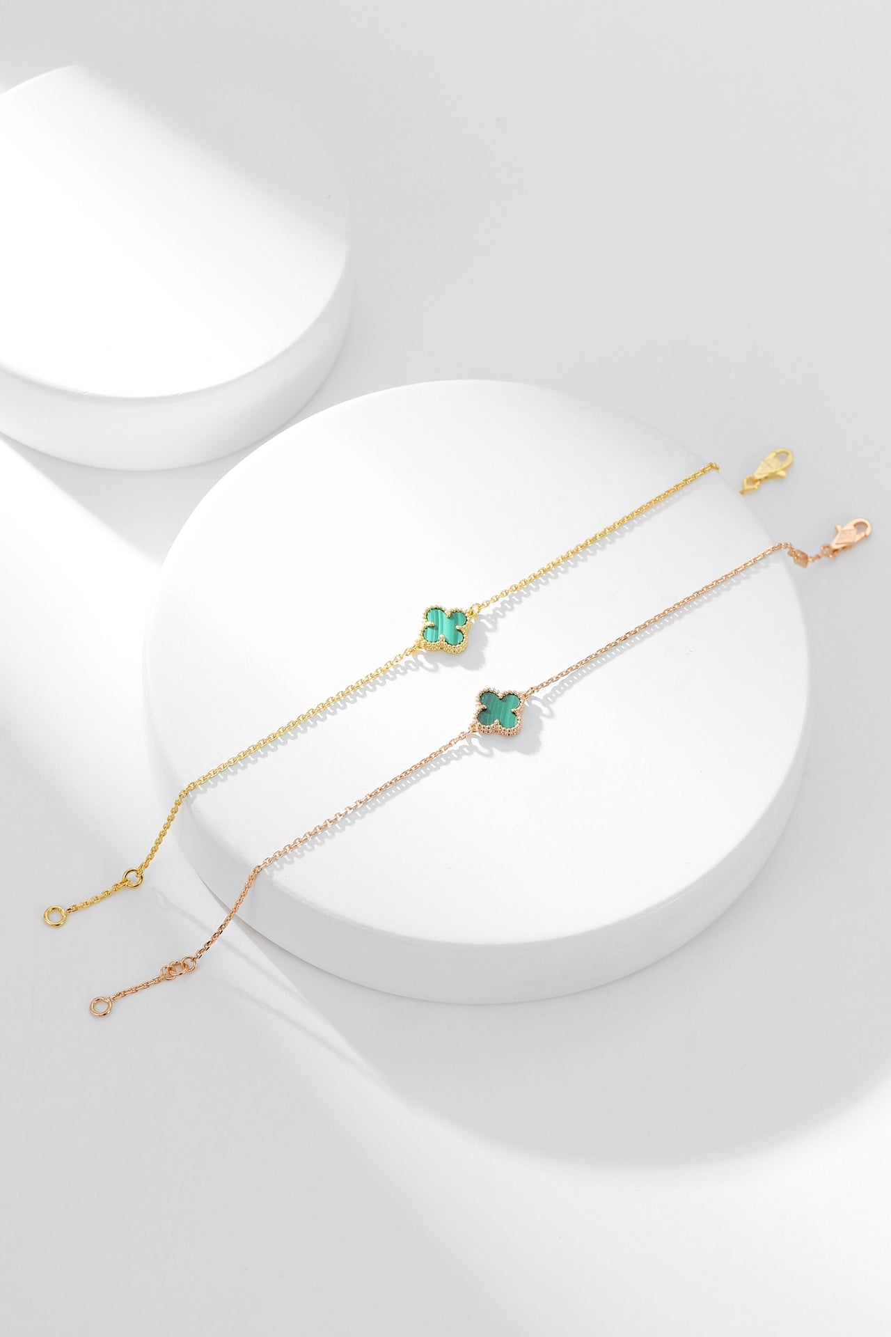 [Love's Uplift]CLOVER BRACELET MALACHITE 1 MOTIF