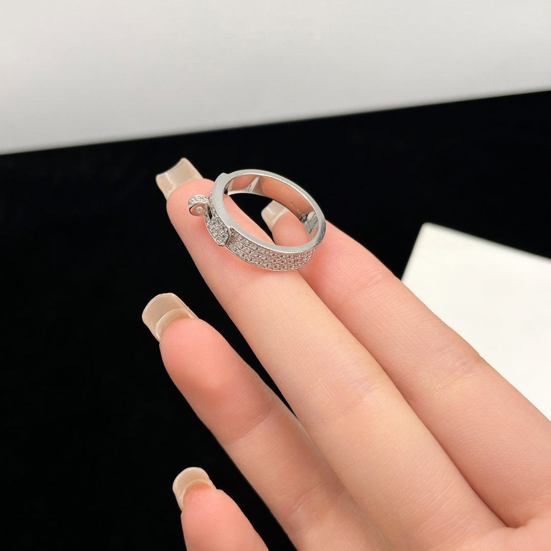 [Love's Uplift]KELLY SILVER DIAMOND RING