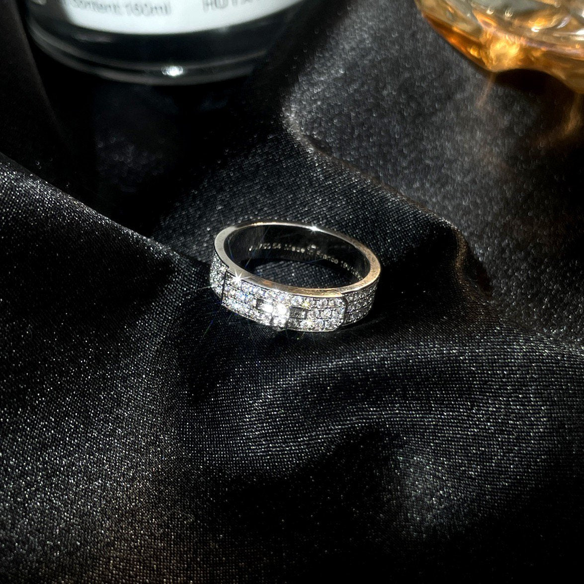 [Love's Uplift]KELLY SILVER DIAMOND RING