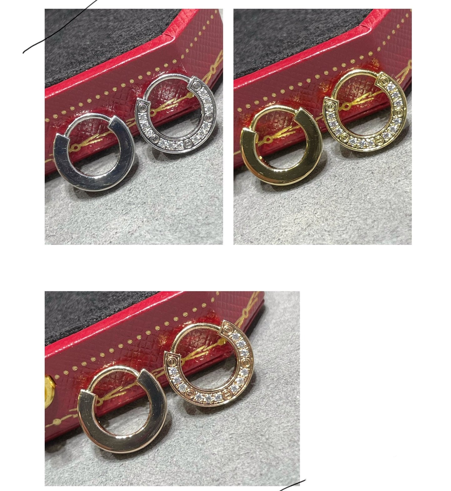 [Love's Uplift]LOVE DIAMOND EARRINGS