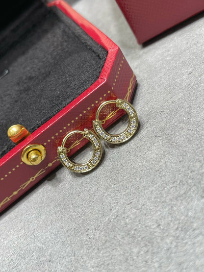 [Love's Uplift]LOVE DIAMOND EARRINGS