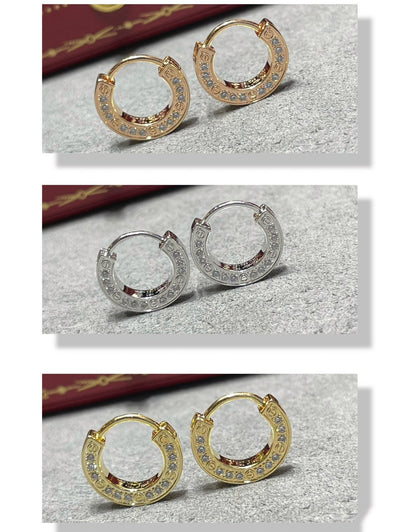 [Love's Uplift]LOVE DIAMOND EARRINGS