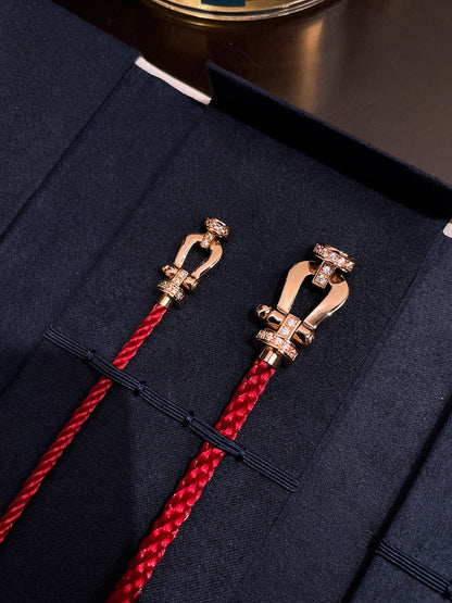 [Love's Uplift]FORCE 10 HALF DIAMOND PINK GOLD RED CORDERI LARGE AND MEDIUM MODEL
