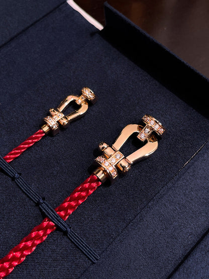 [Love's Uplift]FORCE 10 HALF DIAMOND PINK GOLD RED CORDERI LARGE AND MEDIUM MODEL