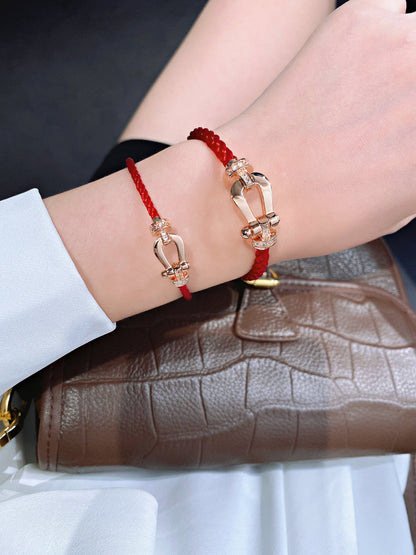 [Love's Uplift]FORCE 10 HALF DIAMOND PINK GOLD RED CORDERI LARGE AND MEDIUM MODEL
