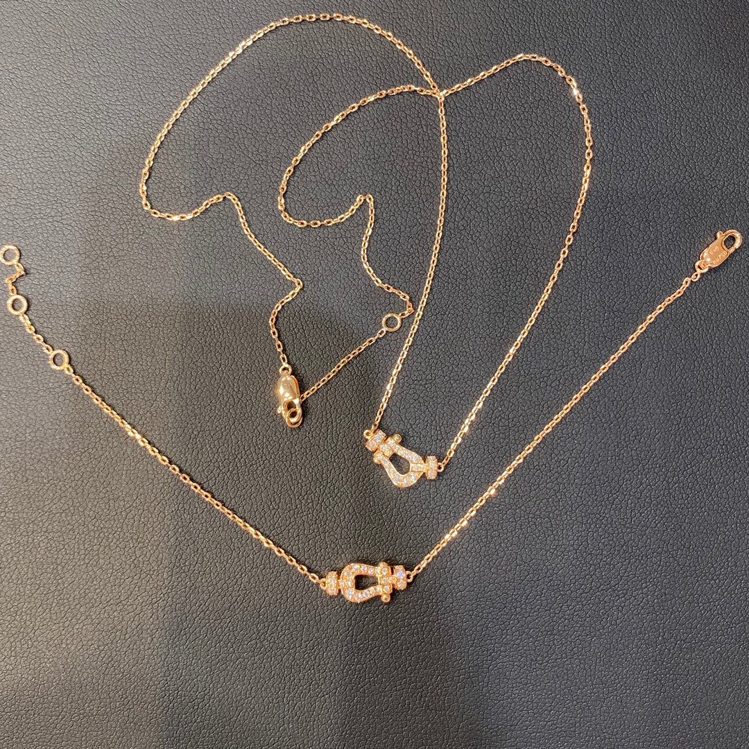[Love's Uplift]FORCE 10 DIAMOND PINK GOLD NECKLACE MINI MODEL