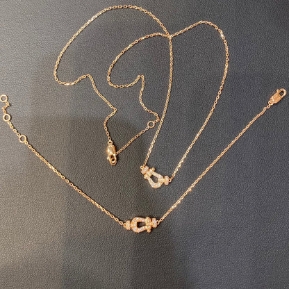 [Love's Uplift]FORCE 10 DIAMOND PINK GOLD NECKLACE MINI MODEL