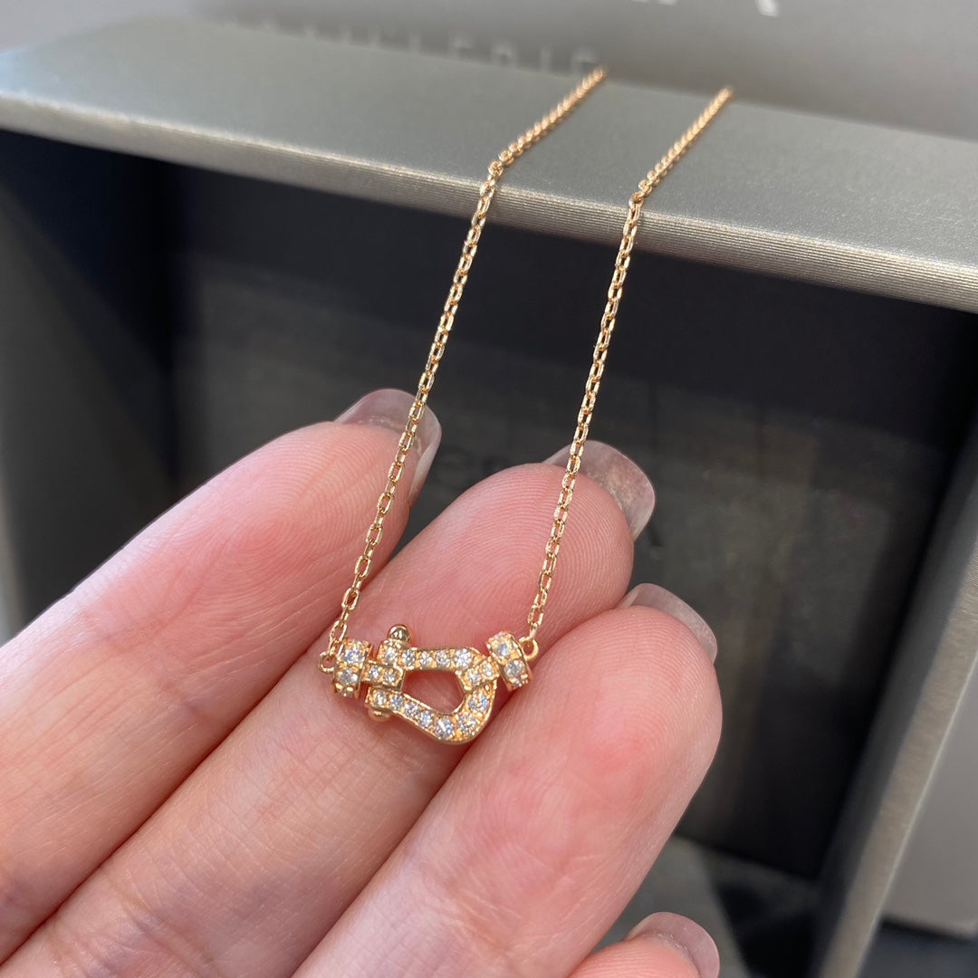 [Love's Uplift]FORCE 10 DIAMOND PINK GOLD NECKLACE MINI MODEL