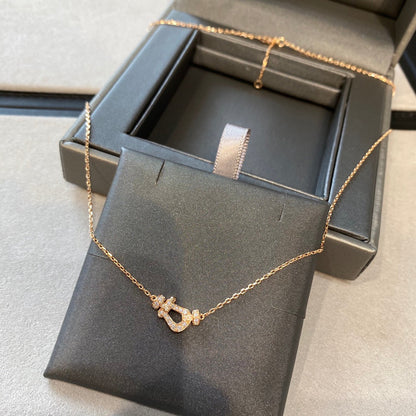 [Love's Uplift]FORCE 10 DIAMOND PINK GOLD NECKLACE MINI MODEL