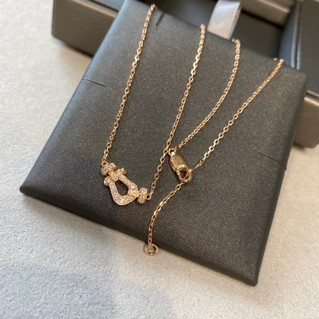 [Love's Uplift]FORCE 10 DIAMOND PINK GOLD NECKLACE MINI MODEL