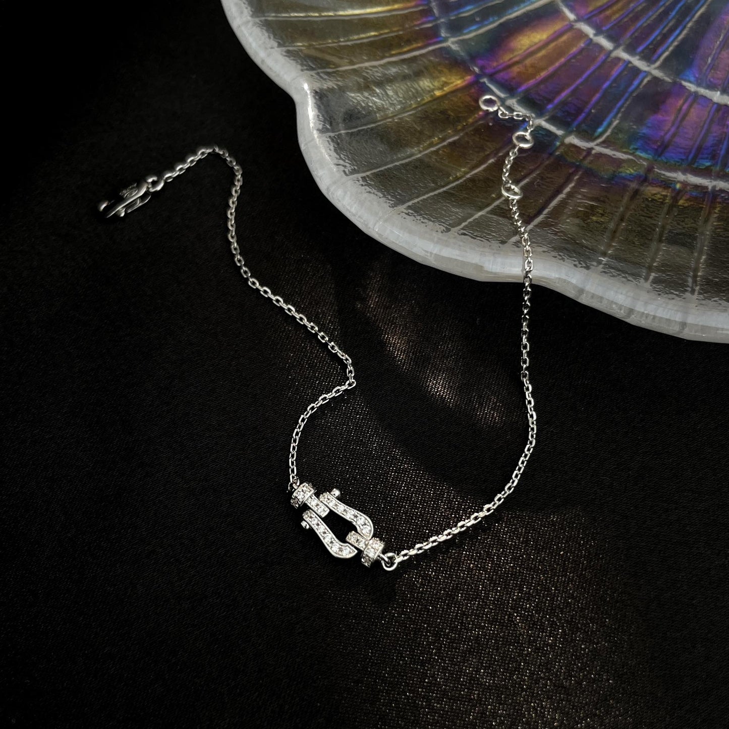 [Love's Uplift]FORCE 10 FULL DIAMOND BUCKLE CHAIN LINK MINI MODEL