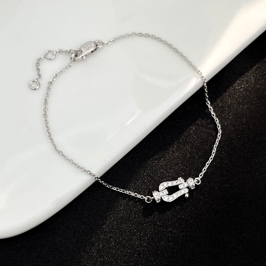 [Love's Uplift]FORCE 10 FULL DIAMOND BUCKLE CHAIN LINK MINI MODEL
