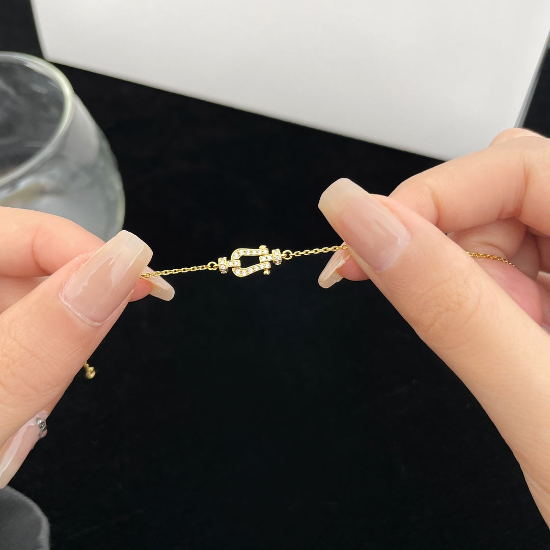 [Love's Uplift]FORCE 10 FULL DIAMOND BUCKLE CHAIN LINK MINI MODEL
