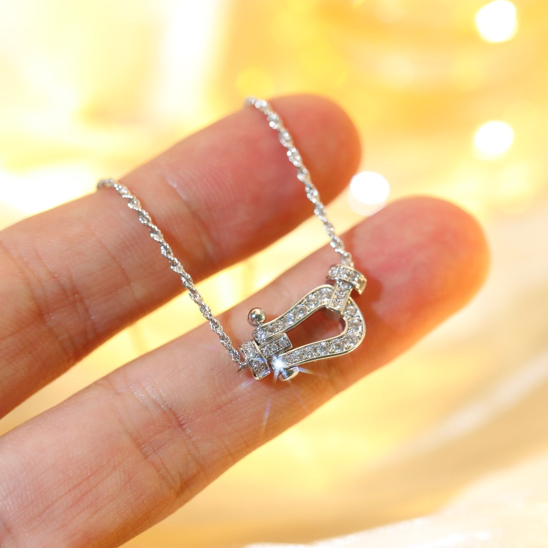 [Love's Uplift]FORCE 10 DIAMOND SILVER NECKLACE MINI MODEL