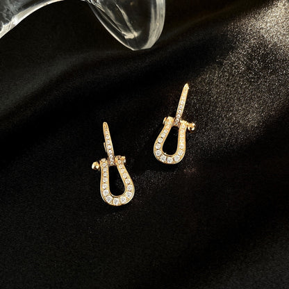 [Love's Uplift]FORCE 10 FULL DIAMOND DROP EARRINGS MEDIUM MODEL