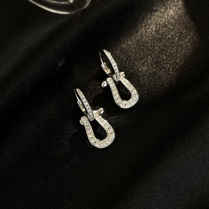 [Love's Uplift]FORCE 10 FULL DIAMOND DROP EARRINGS MEDIUM MODEL