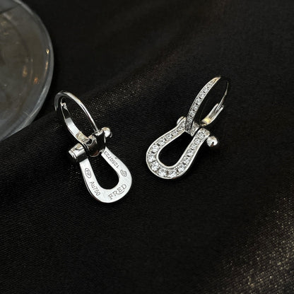 [Love's Uplift]FORCE 10 FULL DIAMOND DROP EARRINGS MEDIUM MODEL
