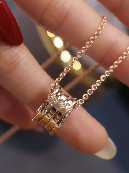 [Love's Uplift]ZERO 1 PINK GOLD NECKLACE