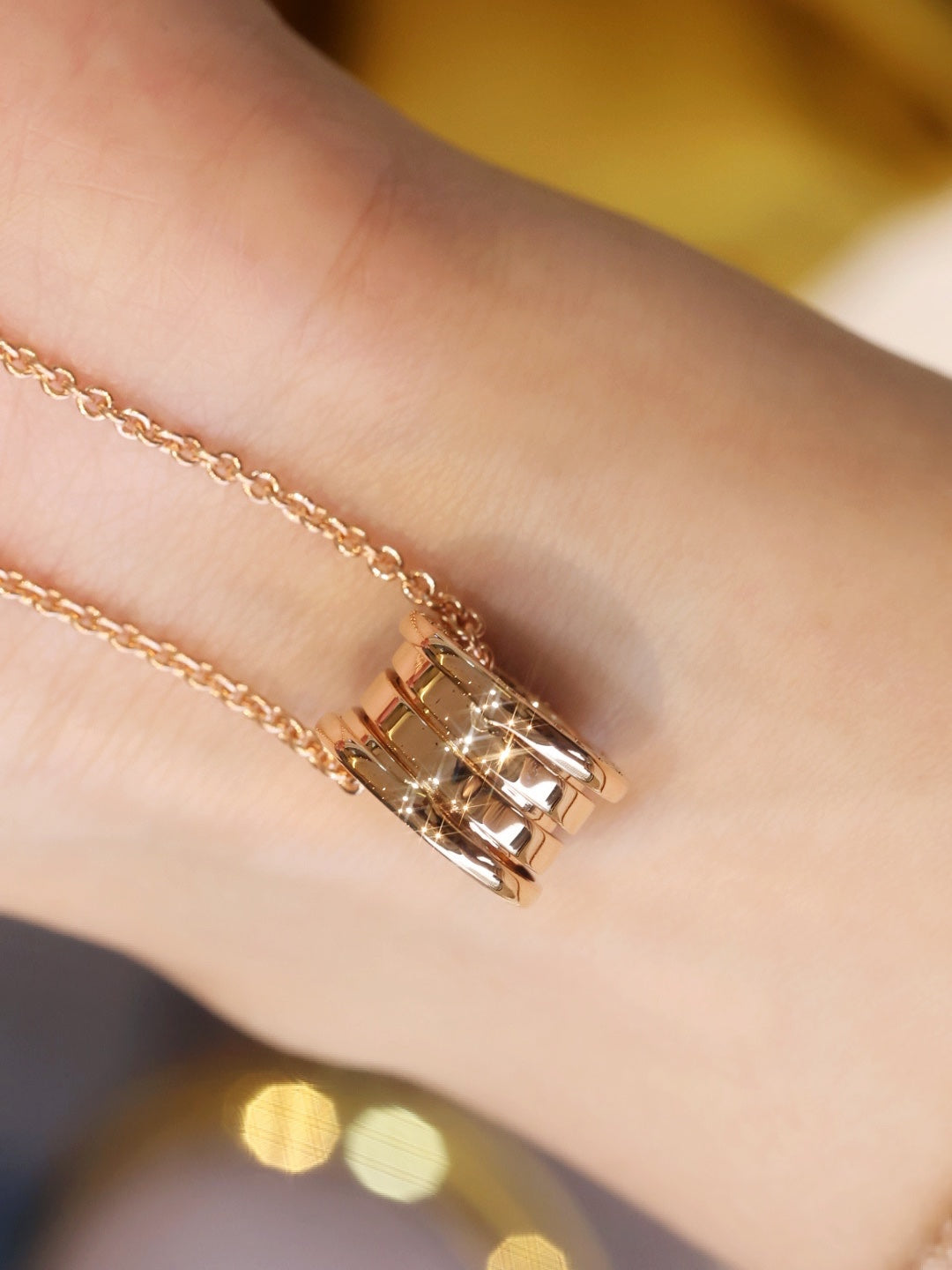 [Love's Uplift]ZERO 1 PINK GOLD NECKLACE