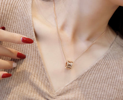 [Love's Uplift]ZERO 1 PINK GOLD NECKLACE