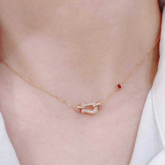[Love's Uplift]FORCE 10 DIAMOND PINK GOLD NECKLACE