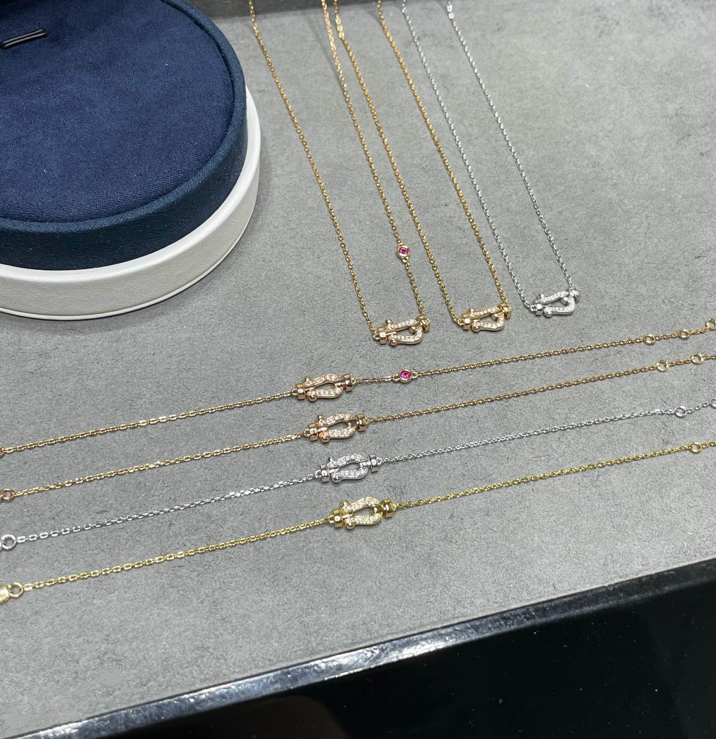 [Love's Uplift]FORCE 10 DIAMOND PINK GOLD NECKLACE