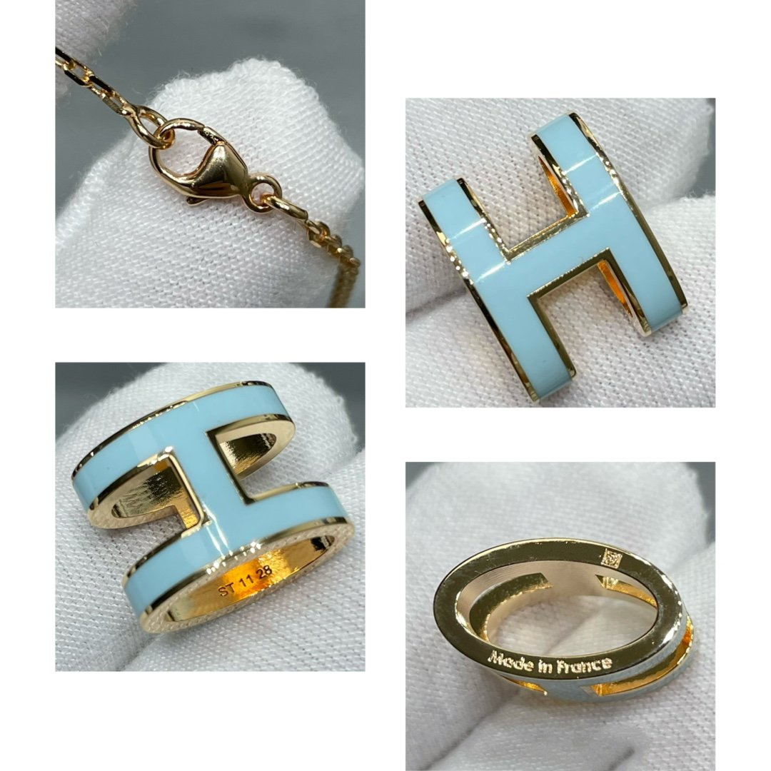 [Love's Uplift]POP H SKY BLUE NECKLACE