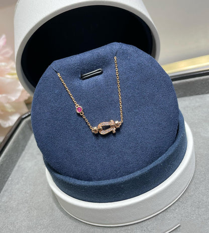 [Love's Uplift]FORCE 10 DIAMOND CHAIN LINK PINK GOLD BRACELET