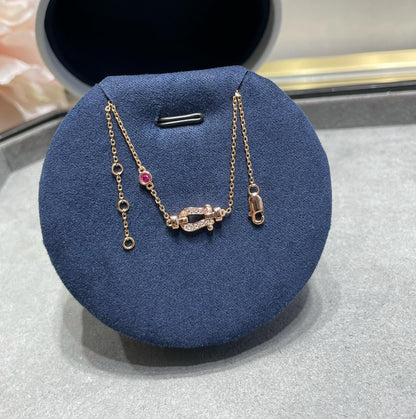 [Love's Uplift]FORCE 10 DIAMOND CHAIN LINK PINK GOLD BRACELET
