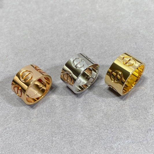 [Love's Uplift]LOVE 11MM LARGE RING