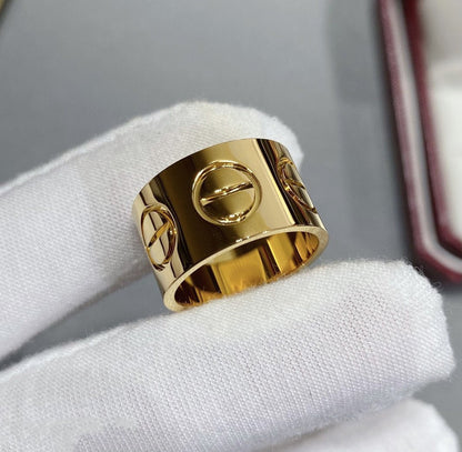 [Love's Uplift]LOVE 11MM LARGE RING