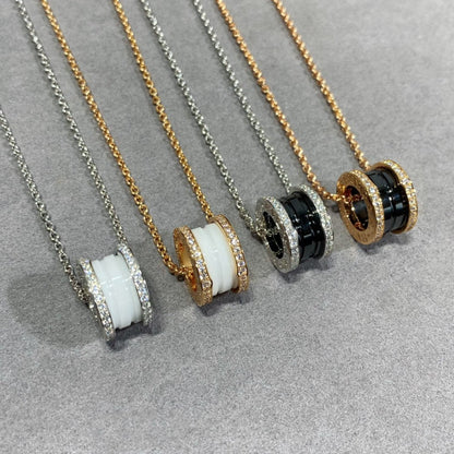 [Love's Uplift]ZERO 1 DIAMOND CERAMIC NECKLACE