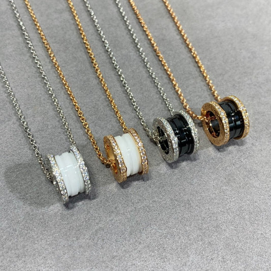 [Love's Uplift]ZERO 1 DIAMOND CERAMIC NECKLACE