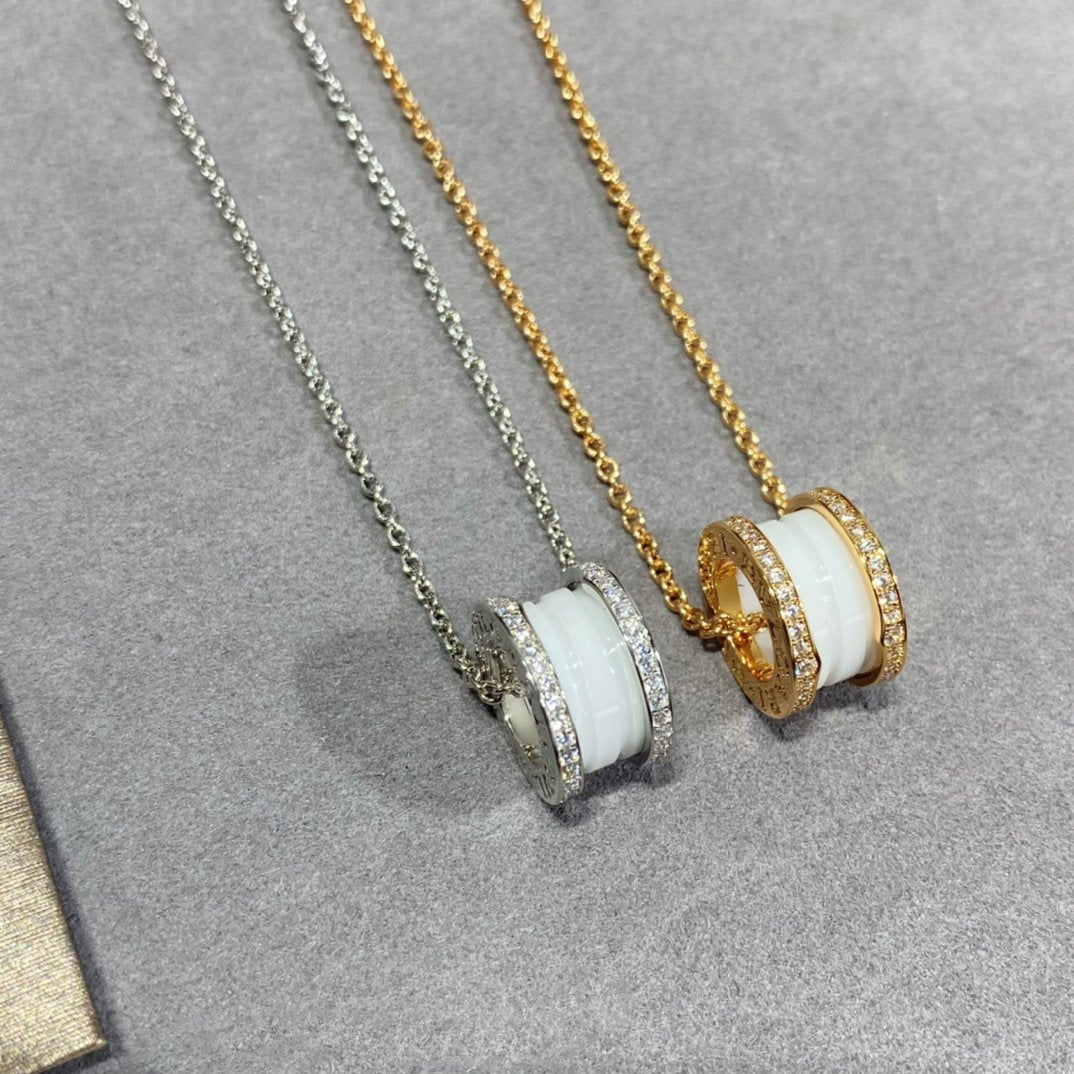 [Love's Uplift]ZERO 1 DIAMOND CERAMIC NECKLACE