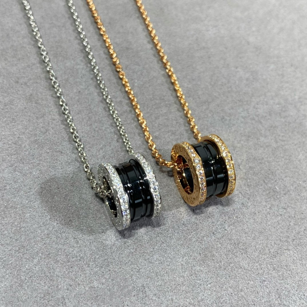 [Love's Uplift]ZERO 1 DIAMOND CERAMIC NECKLACE