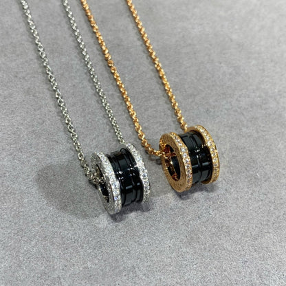 [Love's Uplift]ZERO 1 DIAMOND CERAMIC NECKLACE