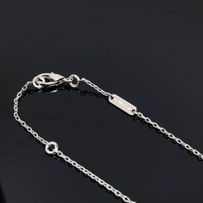 [Love's Uplift]CLOVER PIETERSITE SILVER LONG NECKLACE