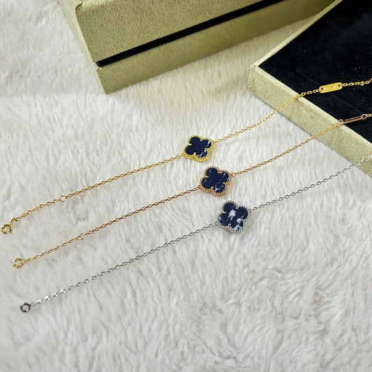 [Love's Uplift]CLOVER 1 MOTIF PIETERSITE BRACELET