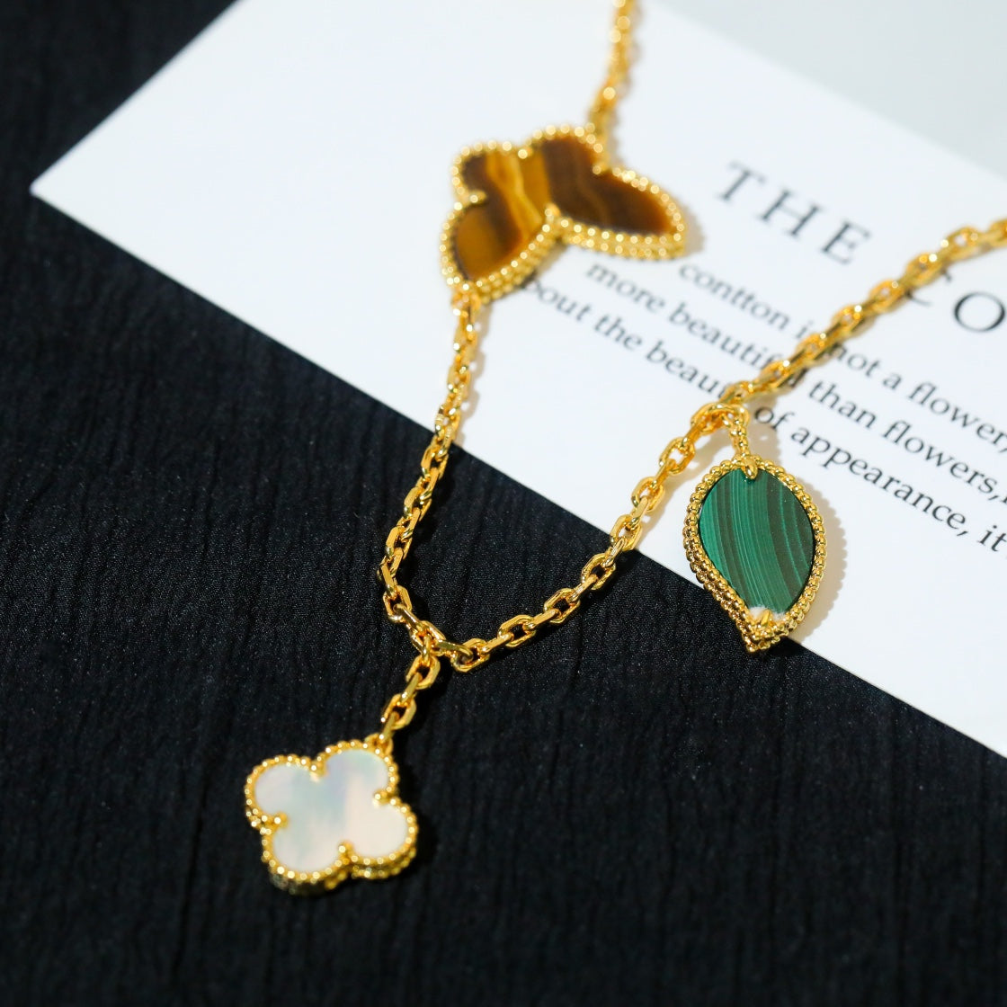 [Love's Uplift]LUCKY SPRING 5 MOTIF GOLD BRACELET