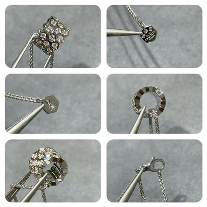 [Love's Uplift]BEE LOVE DIAMOND PAVED 3 ROW NECKLACE