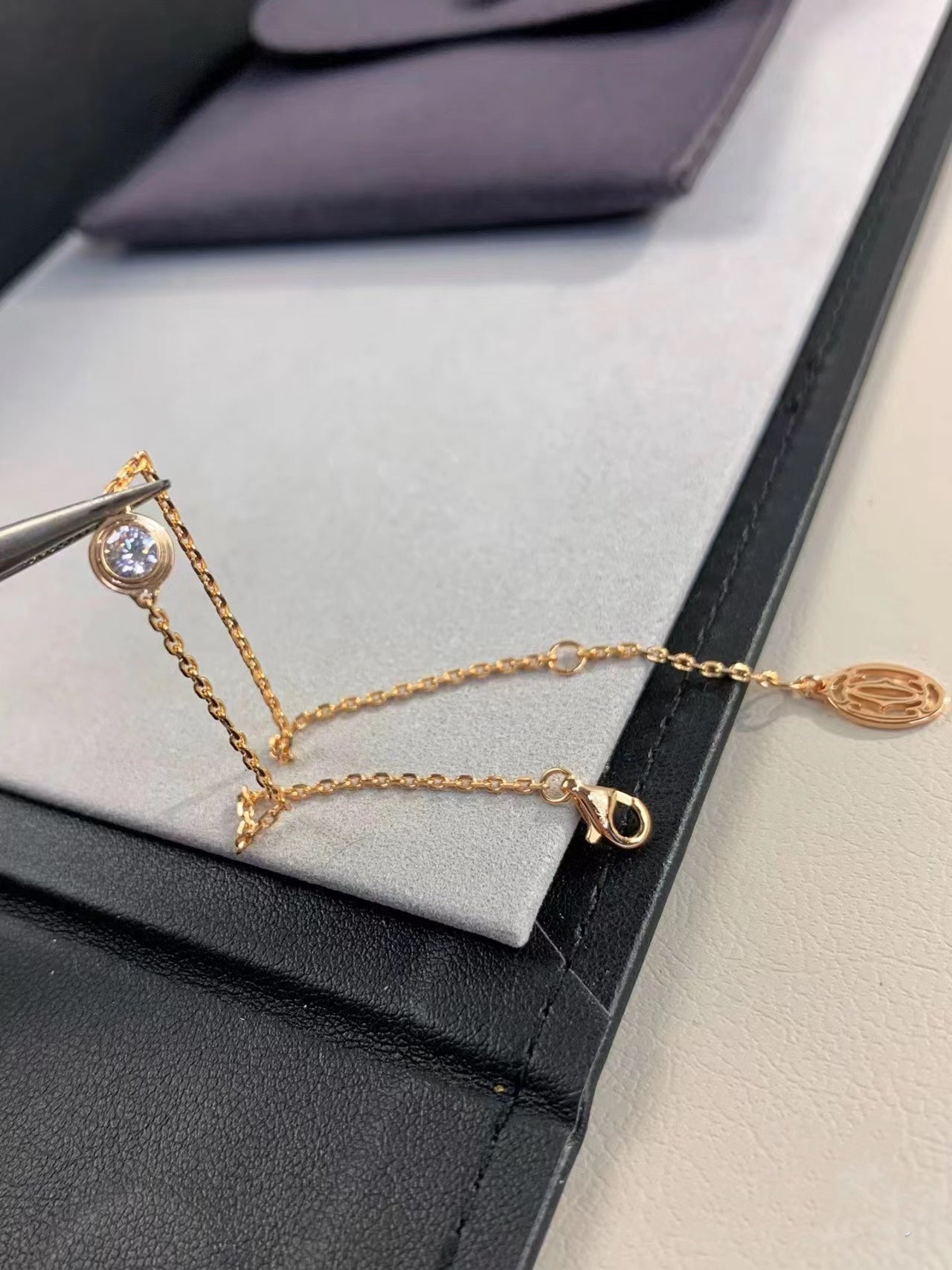 [Love's Uplift]DAMOUR DIAMOND LINK BRACELET