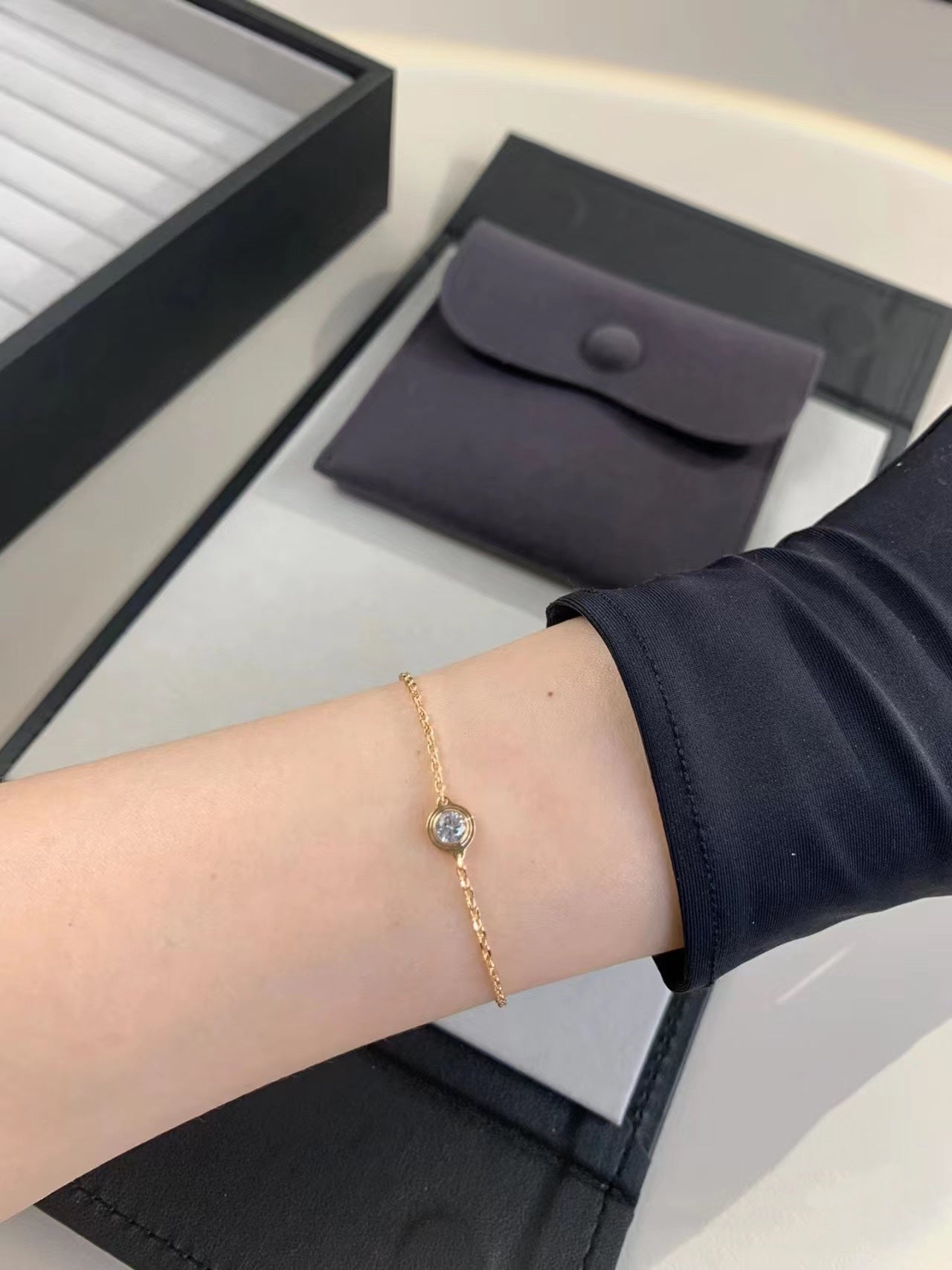 [Love's Uplift]DAMOUR DIAMOND LINK BRACELET