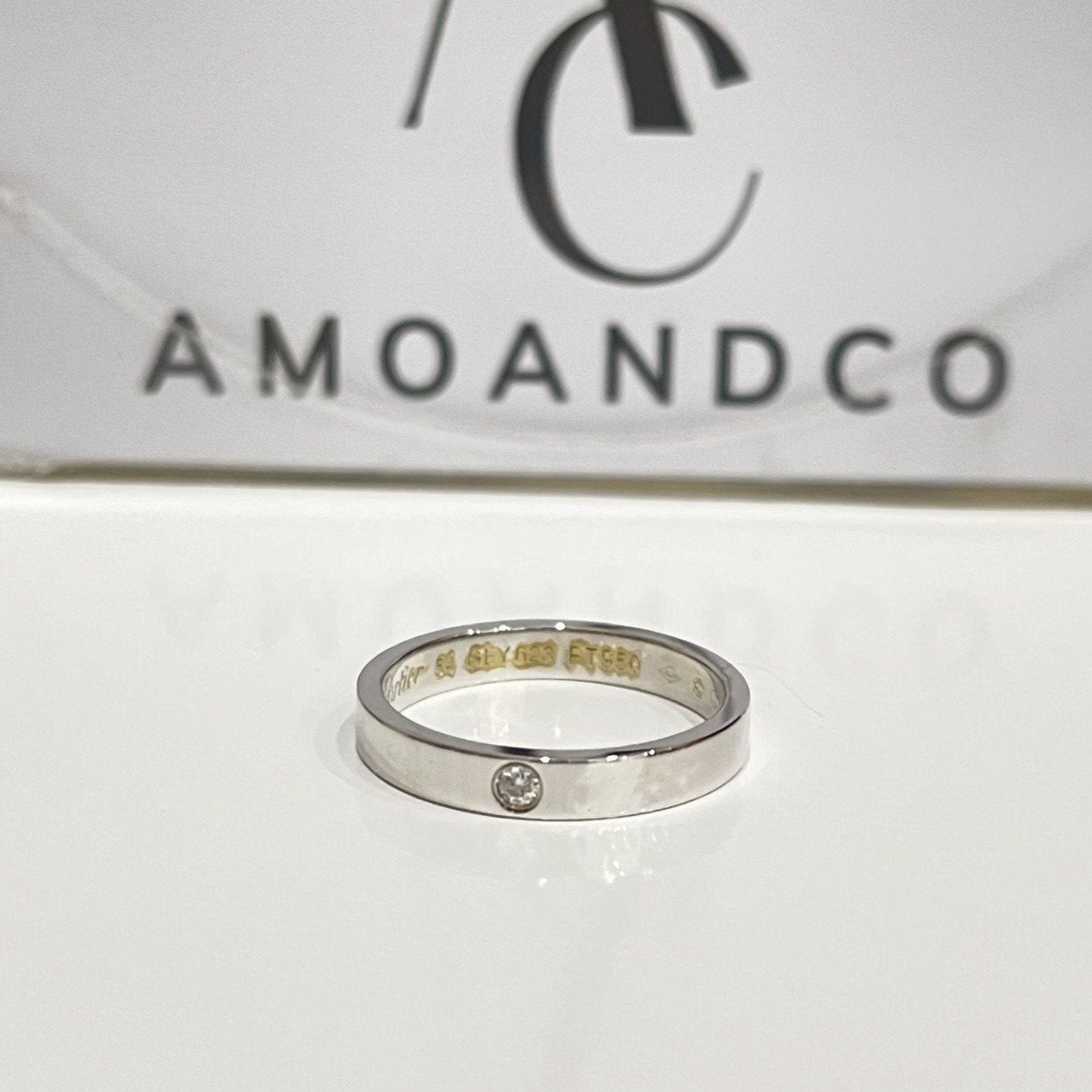 [Love's Uplift]LOVE RING 4MM 1 DIAMOND