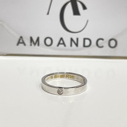 [Love's Uplift]LOVE RING 4MM 1 DIAMOND
