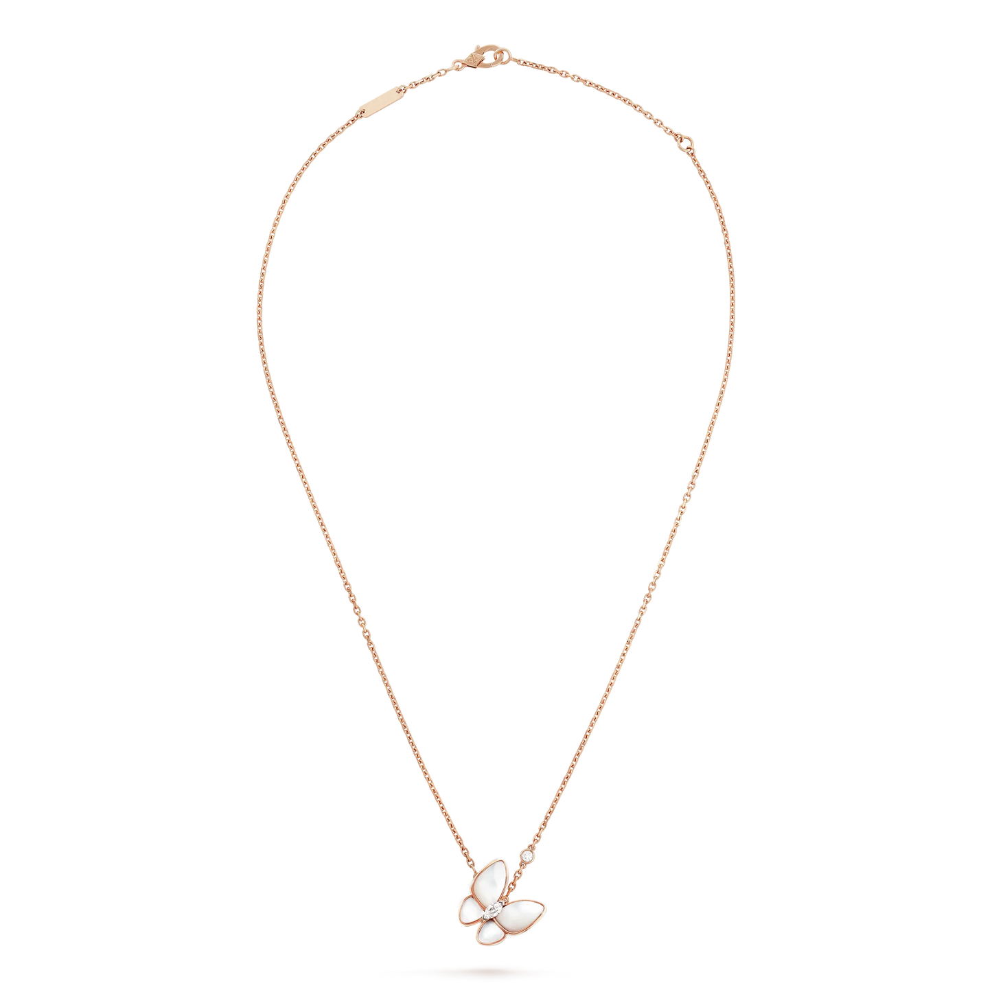 [Love's Uplift]BUTTERFLY MOP DIAMOND NECKLACE