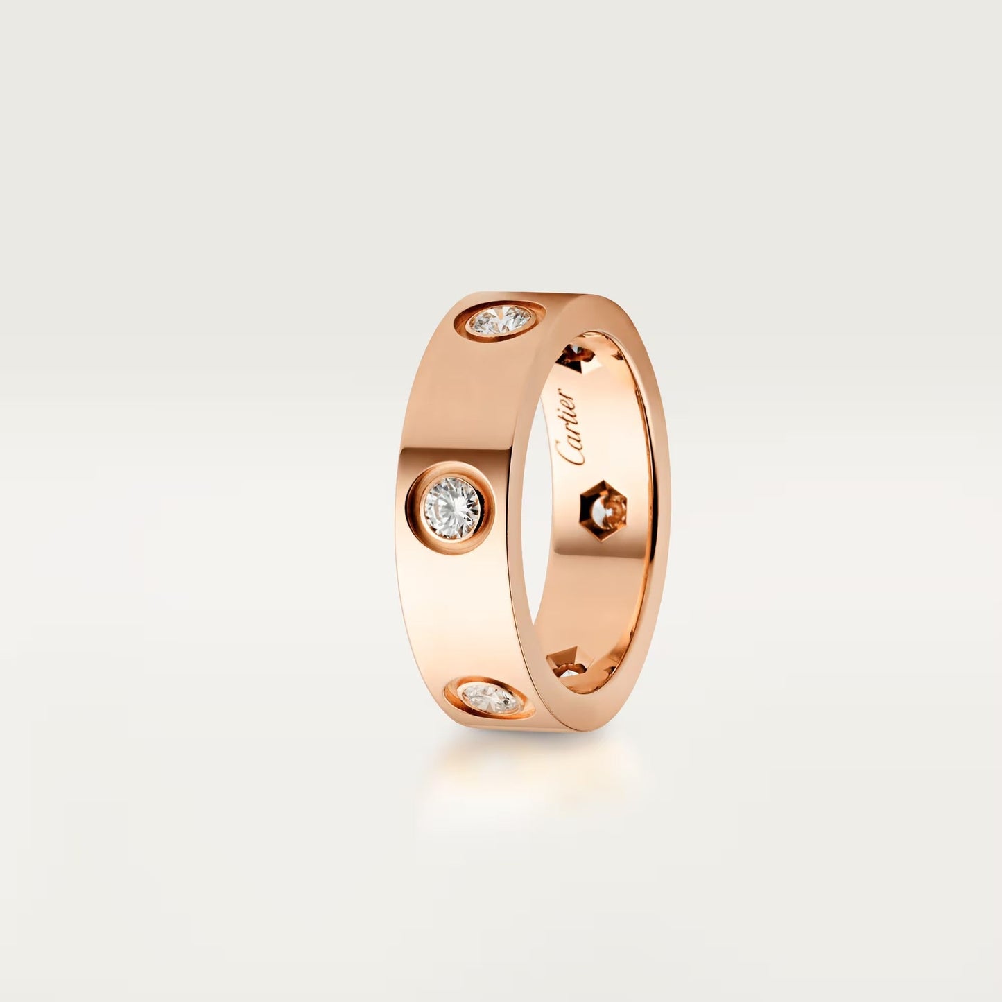 [Love's Uplift]LOVE 5.5MM 6 DIAMOND RING