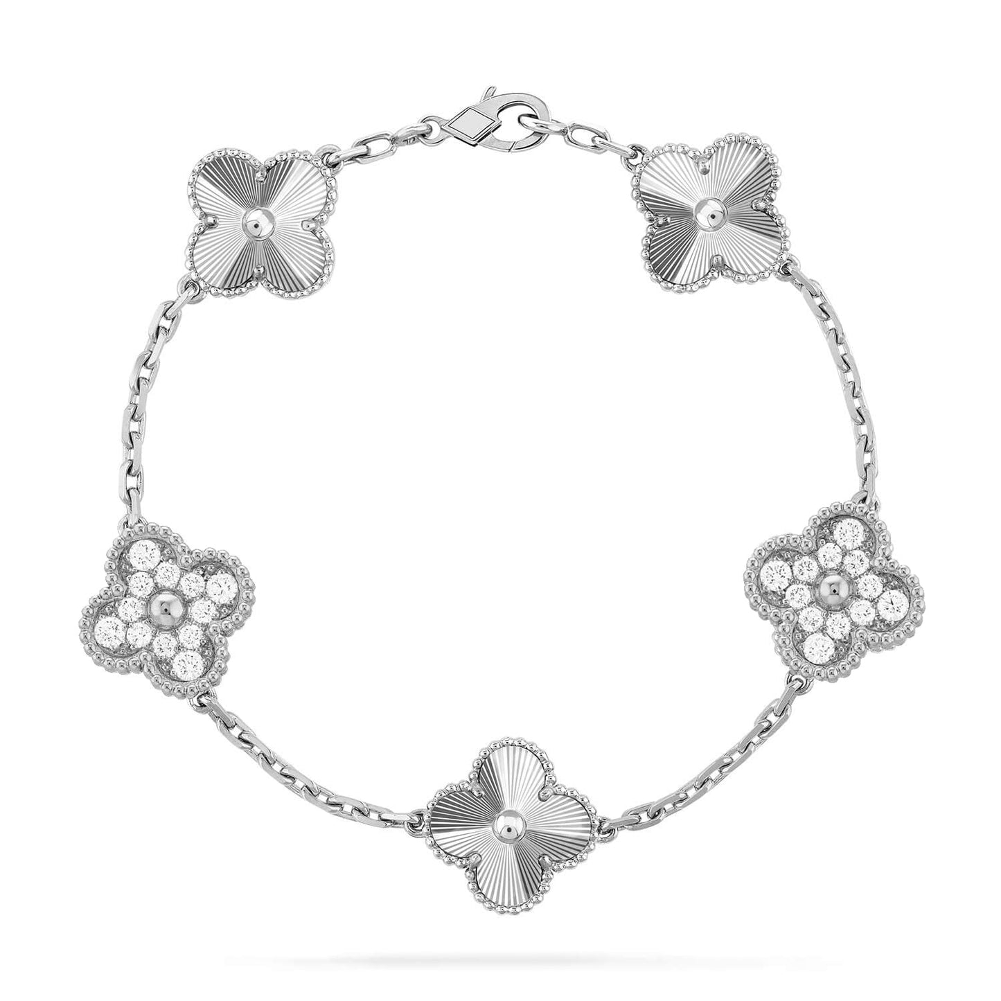 [Love's Uplift] CLOVER 5 MOTIF LASER BRACELET COLLECTION
