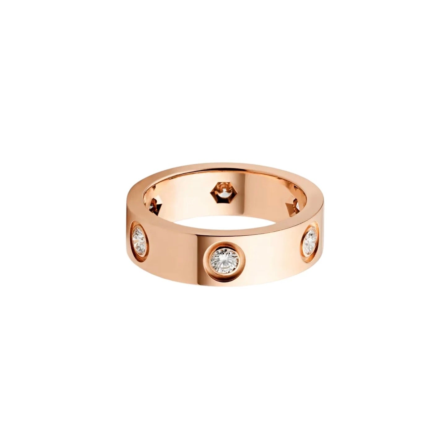 [Love's Uplift]LOVE 5.5MM 6 DIAMOND RING