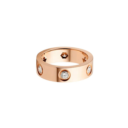 [Love's Uplift]LOVE 5.5MM 6 DIAMOND RING